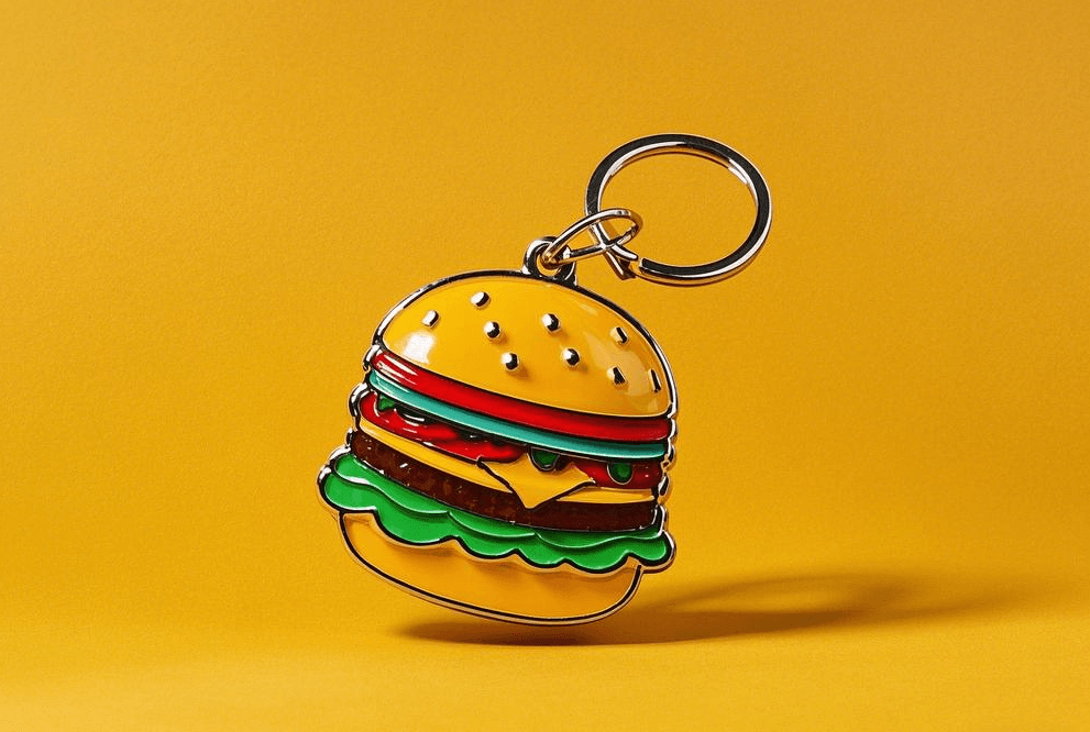 Burger keychain