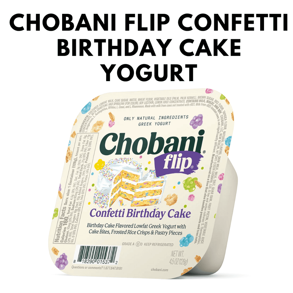 Chobani Flip Confetti Birthday Cake Yogurt