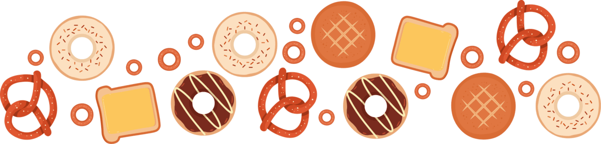 Assorted colorful cookies and pastries