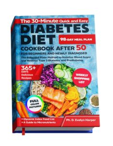 The 30-Minute Quick and Easy Diabetes Diet Cookbook After 50 for Beginners and Newly Diagnosed: The Balanced Plate Method to Stabilize Blood Sugar and ... 2 Diabetes and Prediabetes (English Edition) by Evelyn Harper 7 The 30-Minute Quick and Easy Diabetes Diet Cookbook After 50 for Beginners and Newly Diagnosed: The Balanced Plate Method to Stabilize Blood Sugar and ... 2 Diabetes and Prediabetes (English Edition) by Evelyn Harper